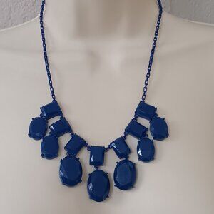 Kate Spade New York Cobalt Blue Painted Jewels Necklace, EUC